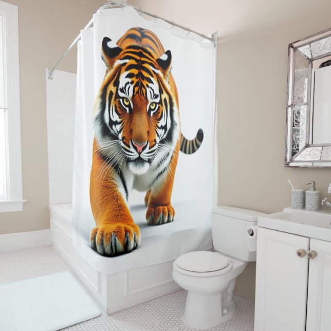 Rideaux De Douche Tigre (En situation)
