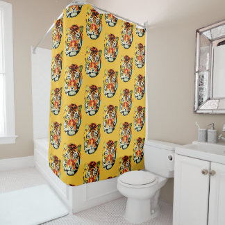 RIDEAUX DE DOUCHE TIGRE INDIEN