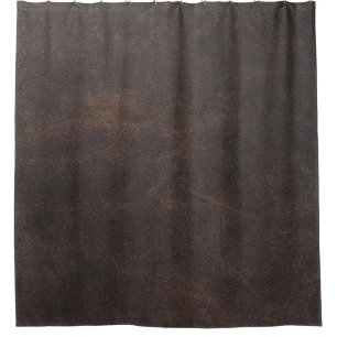 Rideaux De Douche Tissu en cuir marron scrapbooking