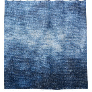 Rideaux De Douche Tissu en denim usé, arrière - plan texturé.
