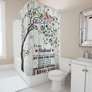 Rideaux De Douche To My Husband   Home Decor   Gift For Man