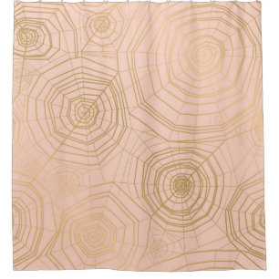 Rideaux De Douche Toile d'araignée pastel : motif d'Halloween.