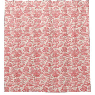 Rideaux De Douche Toile pastorale en rouge