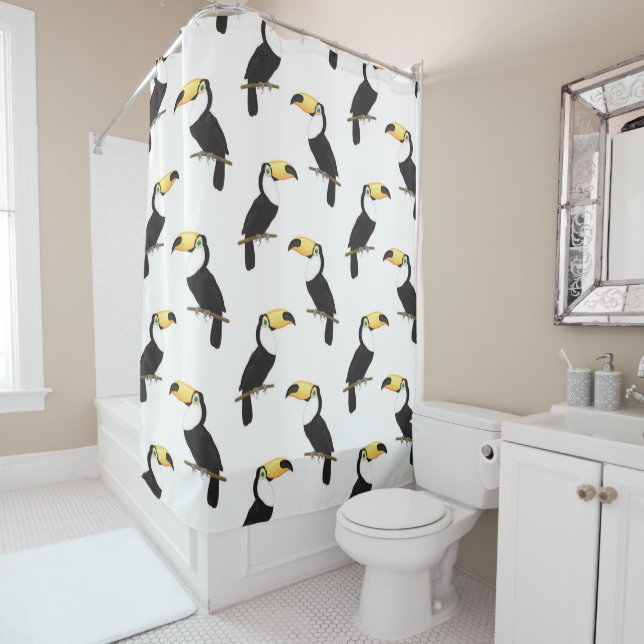 Rideaux De Douche Toucans (En situation)