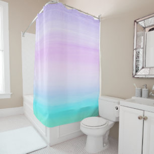 Rideaux De Douche Toucher les filles de Unicorn Aquarelle Abstrait #