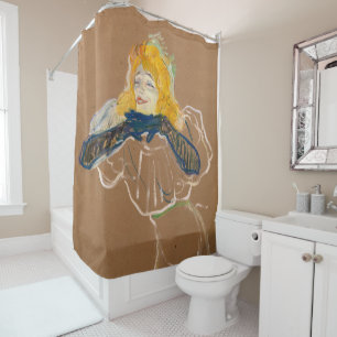 Rideaux De Douche Toulouse-Lautrec - Yvette Guilbert Singing