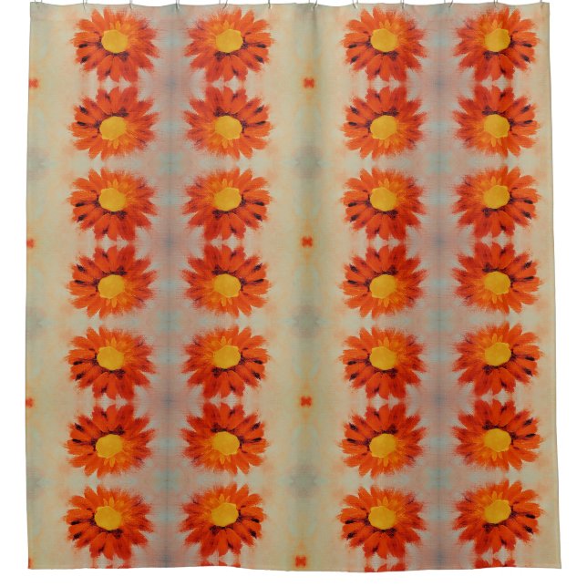 Rideaux De Douche Tournesol orange vif (Devant)