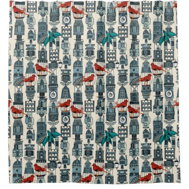 Rideaux De Douche tours steampunk (Devant)