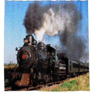 Rideaux De Douche Train 2