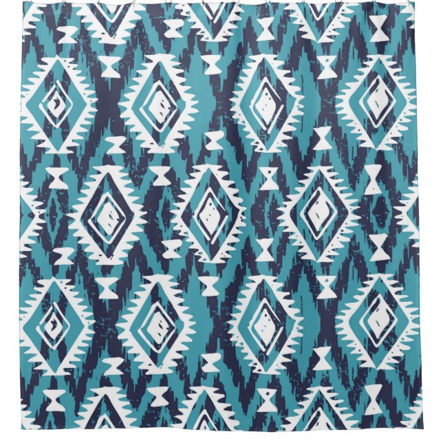 Rideaux De Douche Tribal géométrique Aztec Navajo Imprimer (Devant)