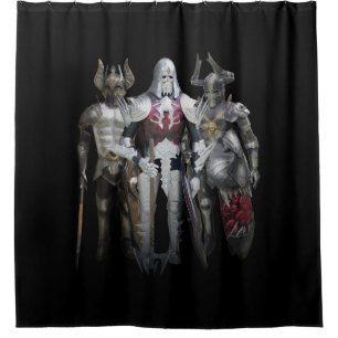 Rideaux De Douche Trois chevaliers