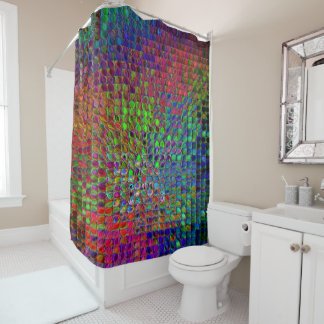 Rideaux De Douche Tuiles en verre d'arc-en-ciel
