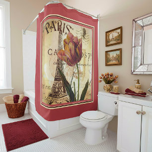 Rideaux De Douche tulipe de Paris