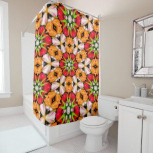 Rideaux De Douche Tulips Bouquet Motif