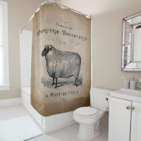 Typographie du mouton rustique français ferme