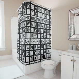 Rideaux De Douche Typographie grunge de Bronx New York