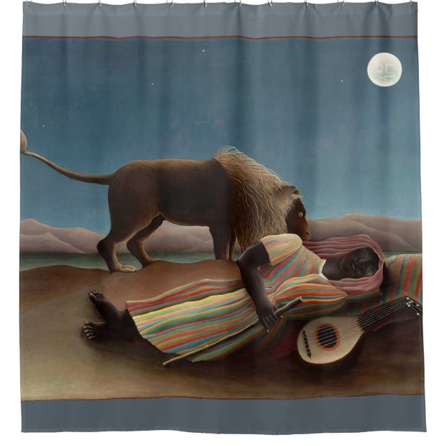 Rideaux De Douche Tzigane endormi par Rousseau (Devant)