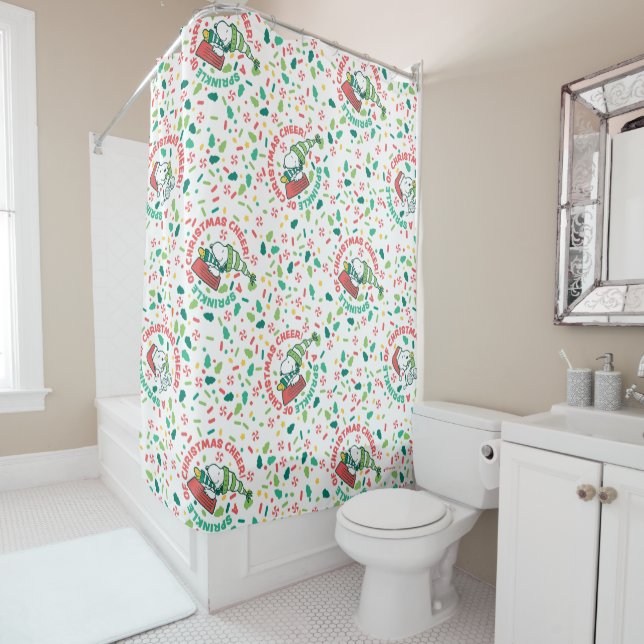 Rideaux De Douche Un clin d'oeil à Noël Motif (En situation)