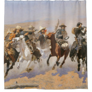 Rideaux De Douche Un Dash Pour Le Bois Par Frederick Remington