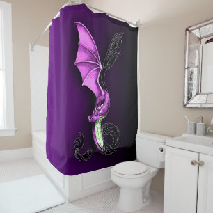 Rideaux De Douche Un dragon pourpre