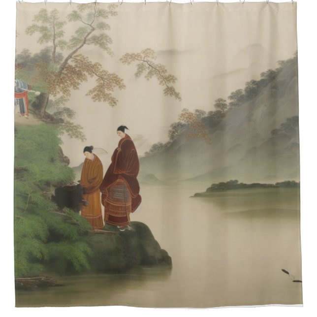 Rideaux De Douche Un fleuve dans la Chine antique (Devant)