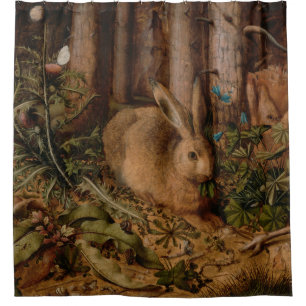 Rideaux De Douche Un lièvre dans la forêt (par Hans Hoffmann)
