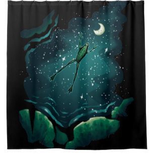 Rideaux De Douche Un saut sur la lune