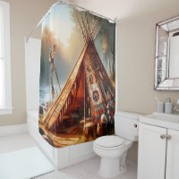 Un tipi indien paisible au bord d'une rivière sere