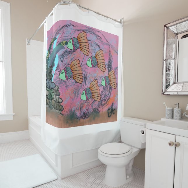 Rideaux De Douche Under The Sea Shower Curtain (En situation)