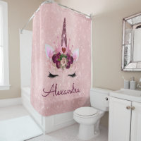 Unicorne rose Gold Rose Princesse avec Monogramme