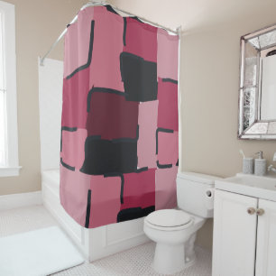 Rideaux De Douche Urban Geo Blush Muted Motif Héros