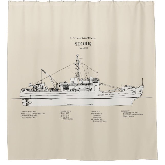 Rideaux De Douche USCG Cutter Storis wmec-38 - SBD (Devant)