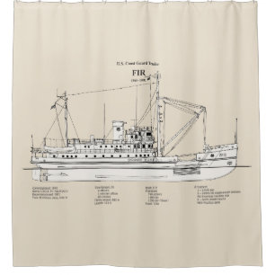 Rideaux De Douche USCG Tender Fir wlm-212 - SBD