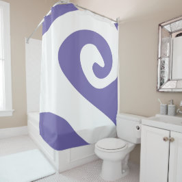 Rideaux De Douche Vague de tourniquet et d'onde blanche