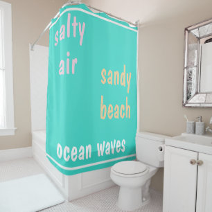 Rideaux De Douche Vagues de l'océan turquoise en été