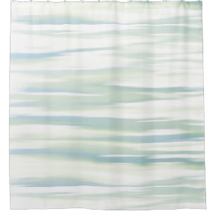 Rideaux De Douche Vagues molles de sauge de turquoise
