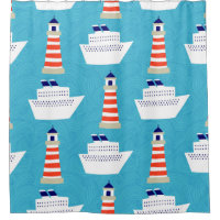 Vagues nautiques : Motif de croiseur de phare.