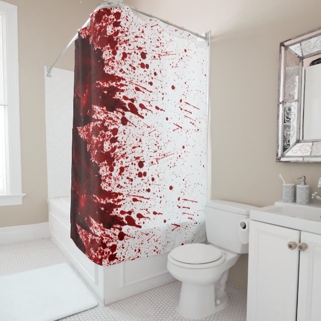 Rideaux De Douche Vampire Gothic Horro (En situation)