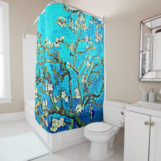 Rideaux De Douche Van Gogh - Branches avec amandes (En situation)