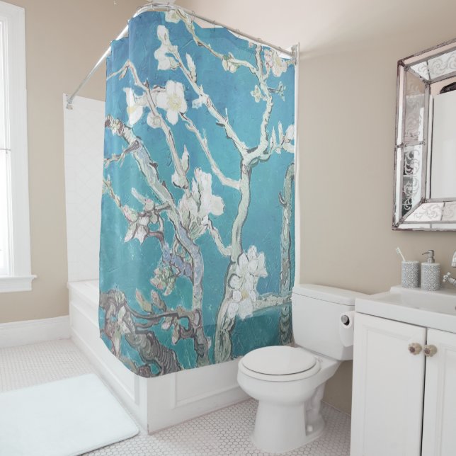 Rideaux De Douche Van Gogh Painage en fleurs aux amandes (En situation)