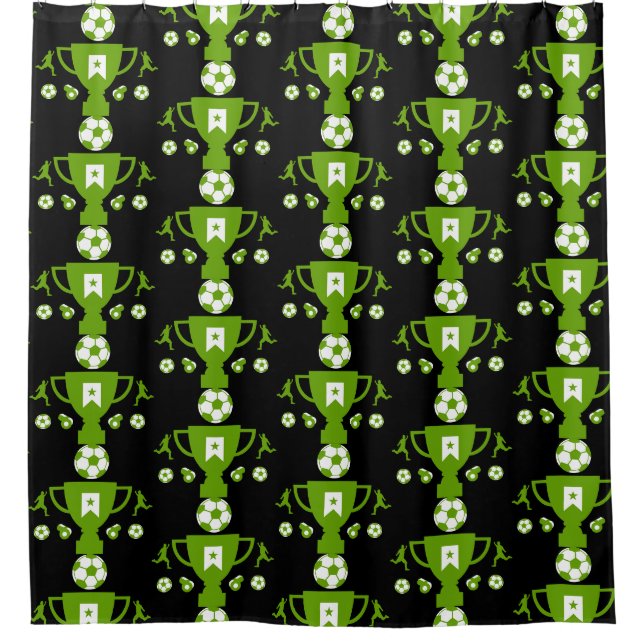 Rideaux De Douche Ventilateur De Football (Devant)
