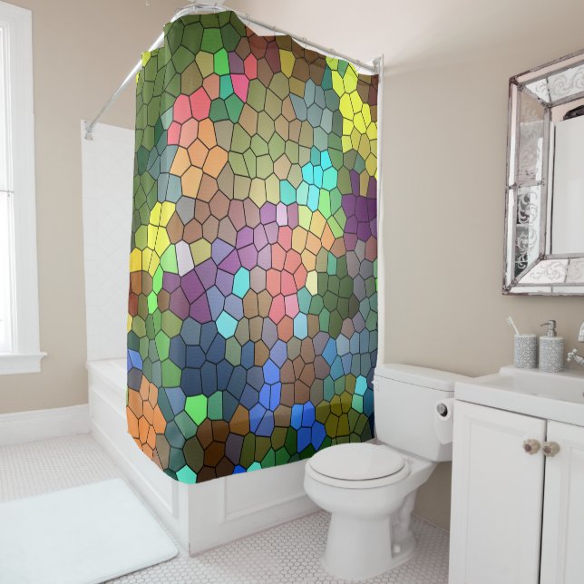 Rideaux De Douche Verre retenu par Shirley Taylor (En situation)