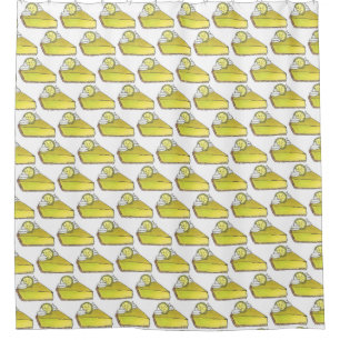 Rideaux De Douche Vert Floride clé Lime Pie Slice Foin