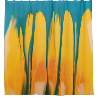 RIDEAUX DE DOUCHE VÊTEMENT JAUNE ET BLEU
