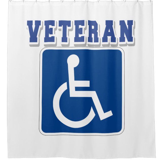 Rideaux De Douche Vétéran handicapé invalide (Devant)