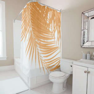 Rideaux De Douche Vibes Marigold Feuilles de palmiers #1 #tropical #