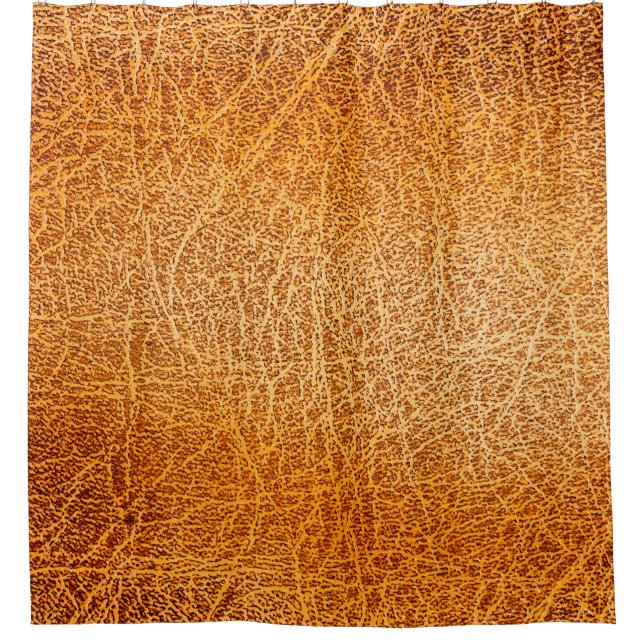 Rideaux De Douche Vieille texture de cuir marron grunge (Devant)