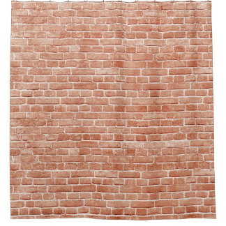 Rideaux De Douche Vieille texture murale en brique rouge.
