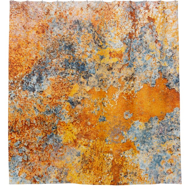 Rideaux De Douche Vieille texture rouille. Grunge arrière - plan en  (Devant)