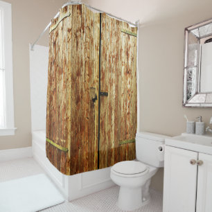Rideaux De Douche Vielles portes en bois